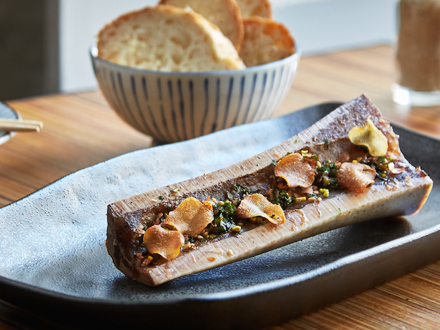 neon pigeon Roasted Bone Marrow