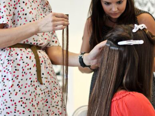 Hair extensions in Bali: Glo Salon