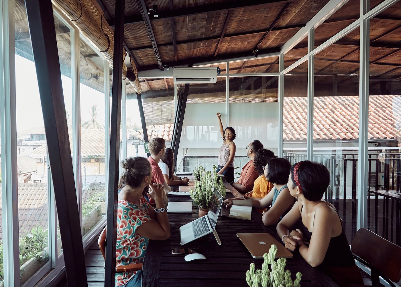 Meeting at Outpost coworking space in Canggu & Ubud in Bali, indonesia