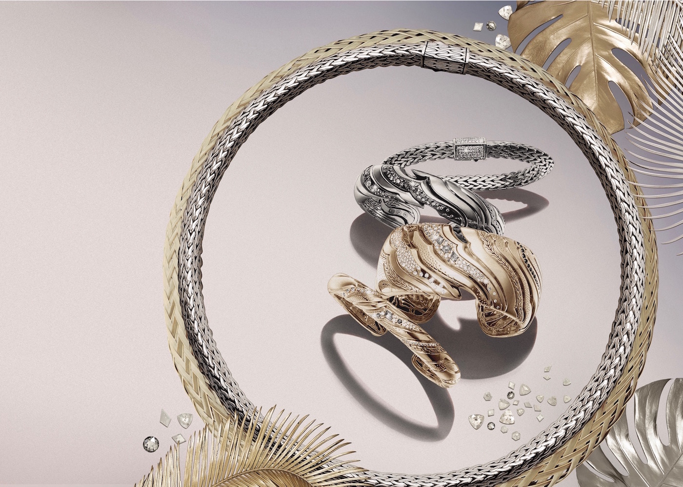 John Hardy gold and silver jewellery