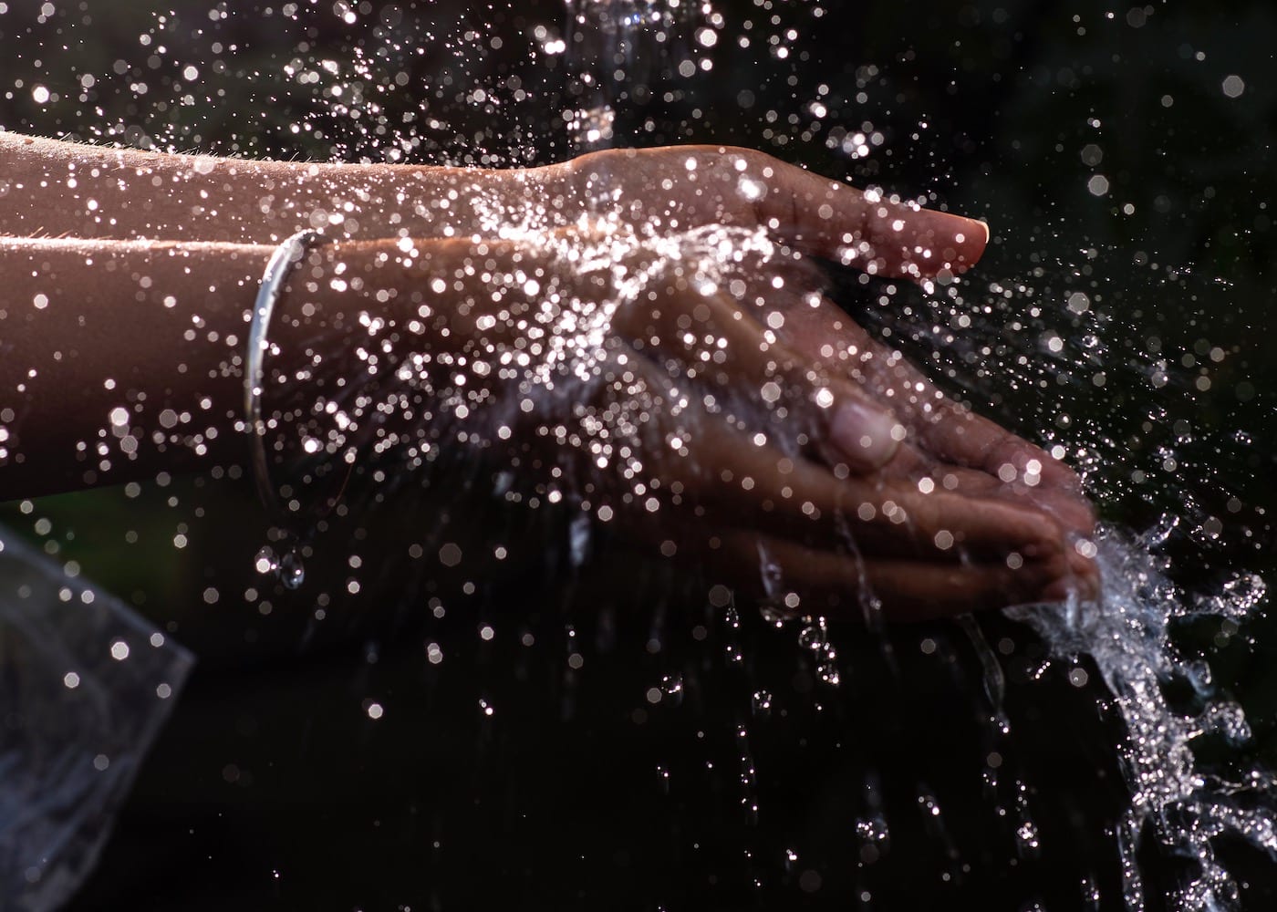 Hand-washing to help stop the spread of Coronavirus in Bali and help flatten the curve