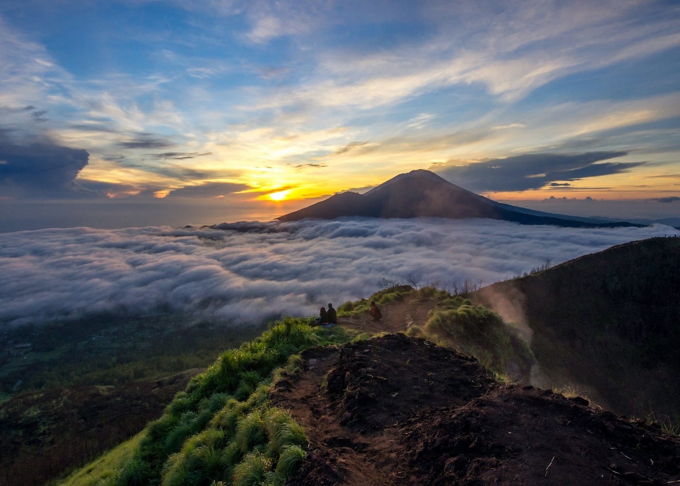 Sunrise hike in at the famous Mount Batur in North Bali