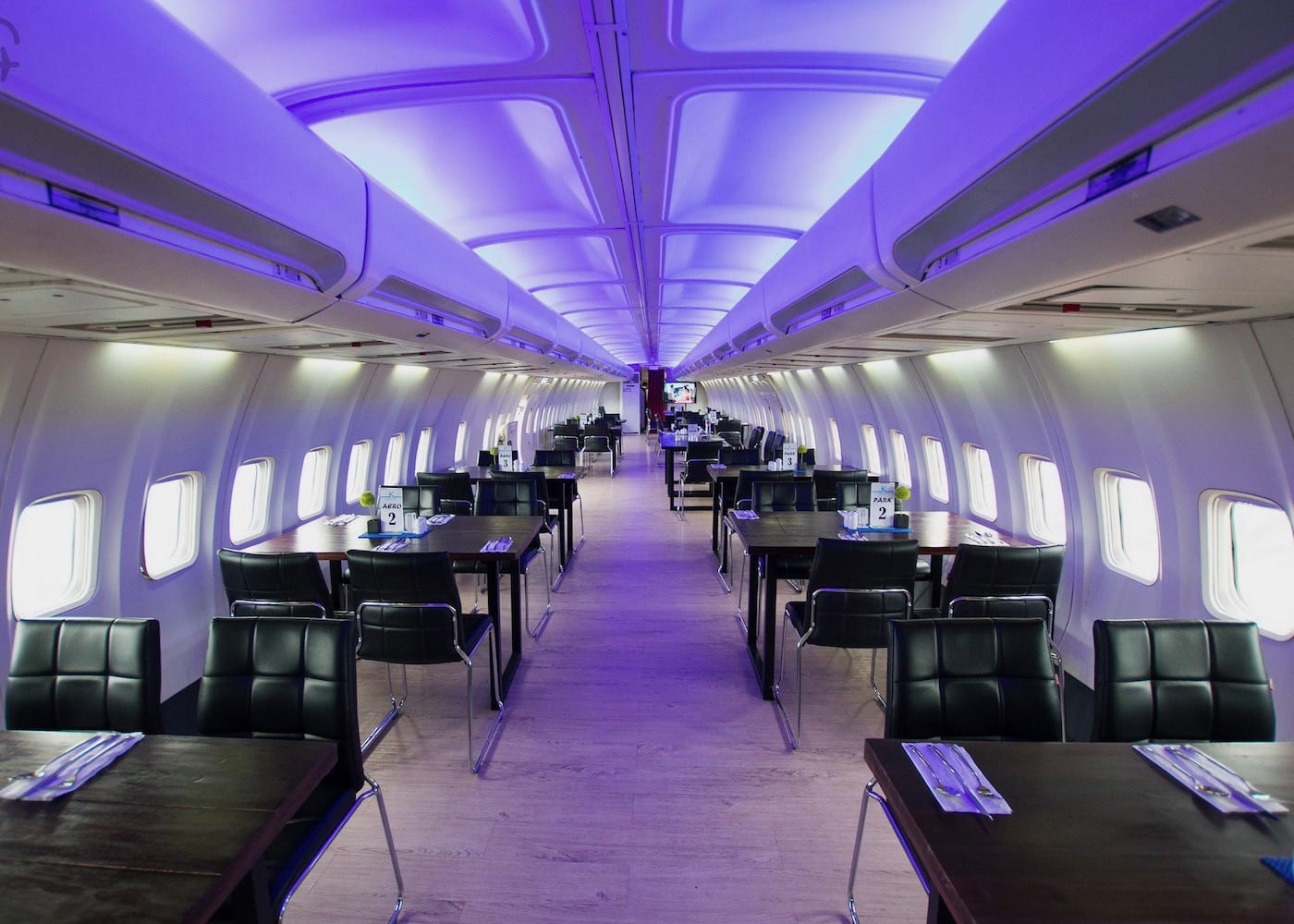 Unique aeroplane restaurant in Bali