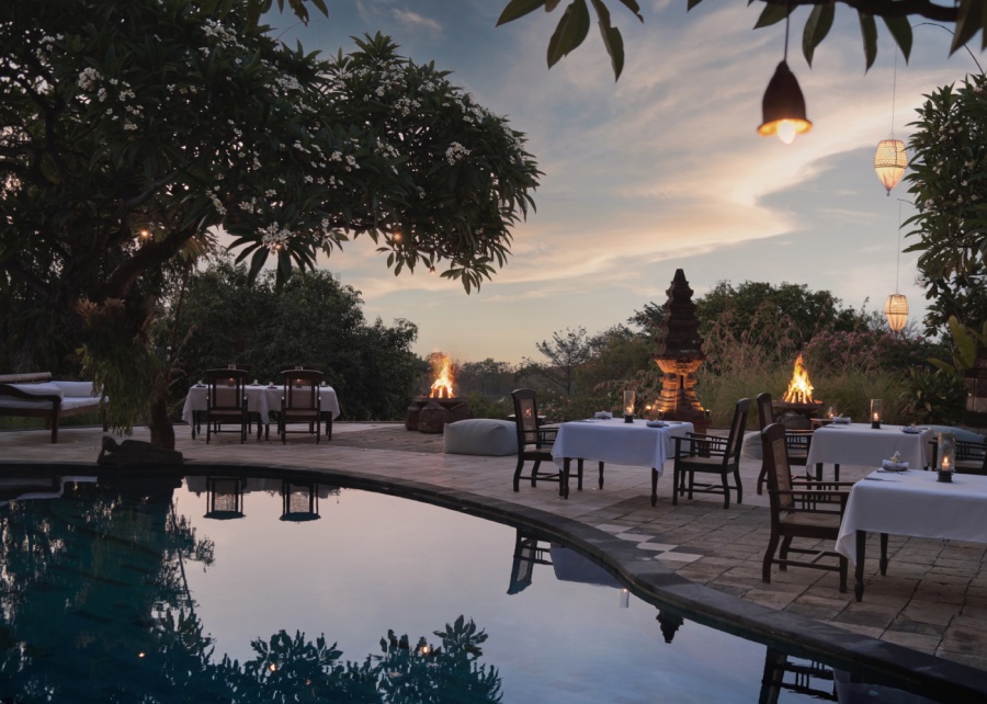 The Balinese restaurant at The Damai - a boutique hotel in Lovina, North Bali, Indonesia