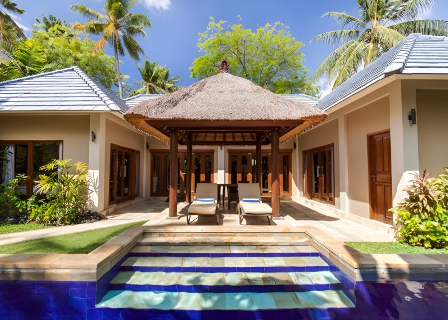 The villa at The Lovina hotel in North Bali beach