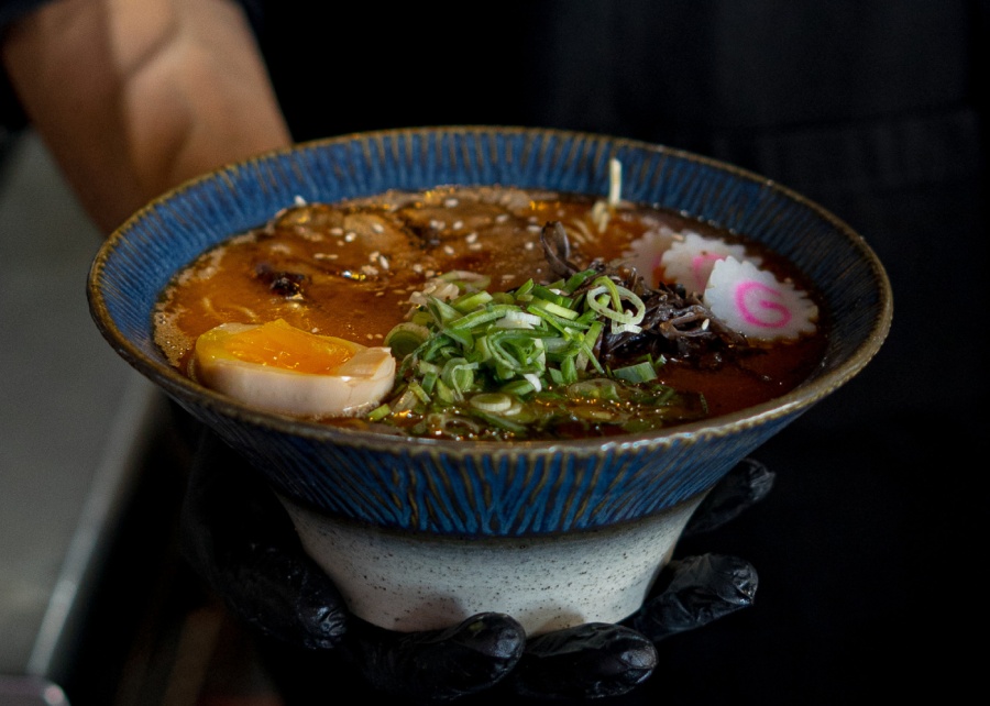The hot ramen at Mad Ronin Japanese restaurants in Seminyak and Canggu, Bali