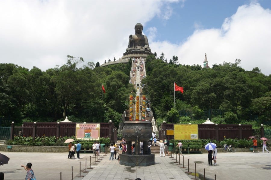 Buddhist temple Hong Kong Po Lin Monastery temple