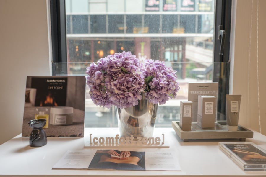 The Strand hair salon Central haircut Hong Kong flowers