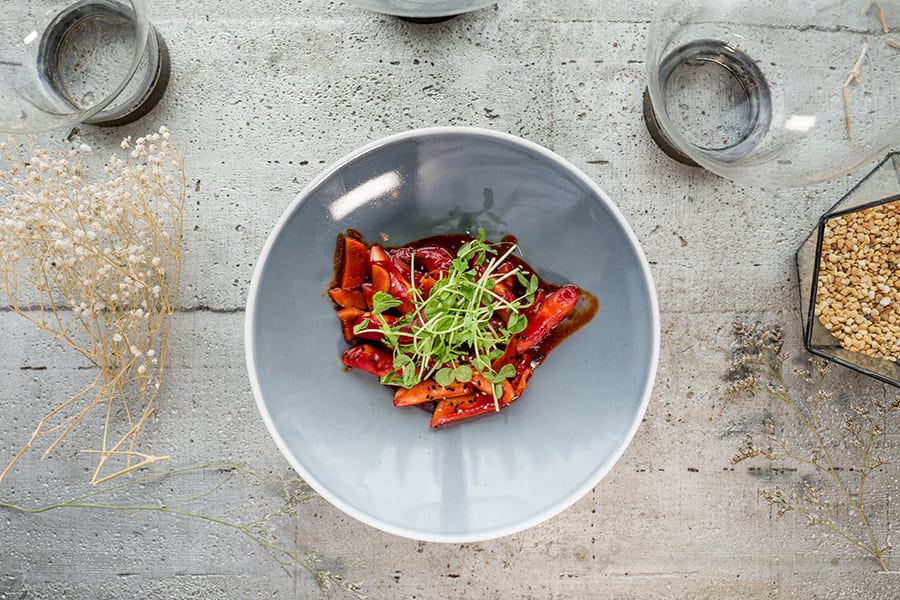 The-Joomak Korean restaurant vegan vegetarian food spicy vegan tteokbokki