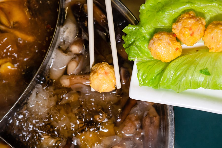 Pure Veggie House hot pot restaurants in Hong Kong vegan dim sum balls