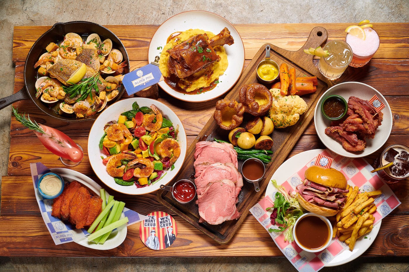 food on table