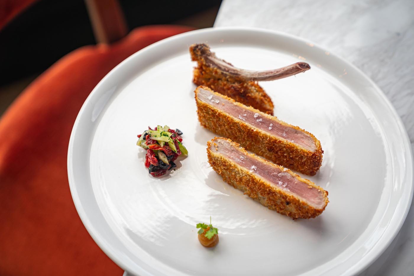 veal cutlet on a plate