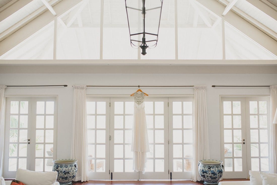 Wedding Gown | Real wedding: Julie and Toby's breezy, cliff-top villa wedding in Bali