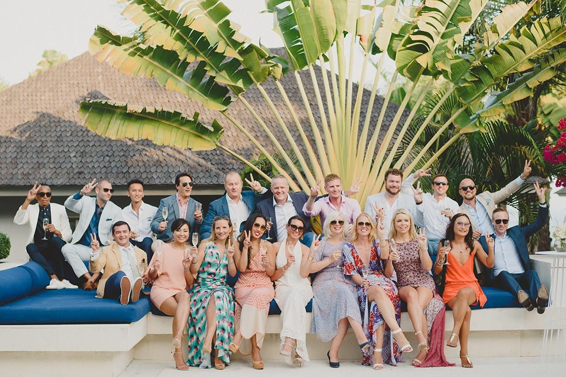Real wedding: Julie and Toby's breezy, cliff-top villa wedding in Bali