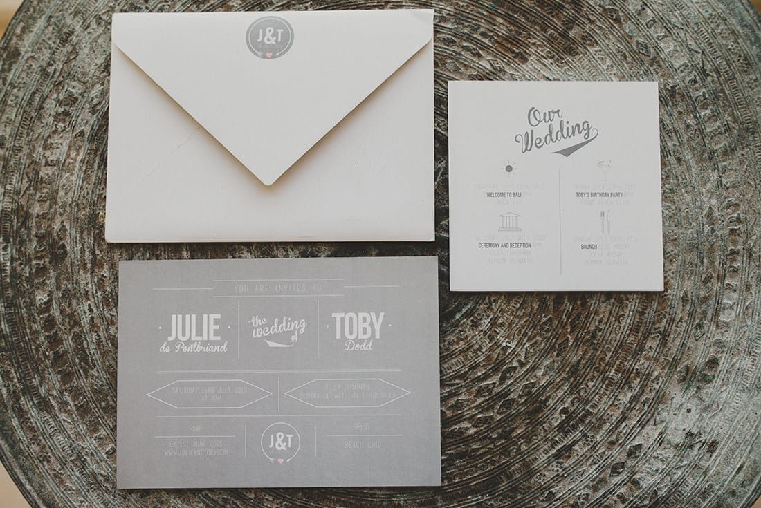 Real wedding: Julie and Toby's breezy, cliff-top villa wedding in Bali