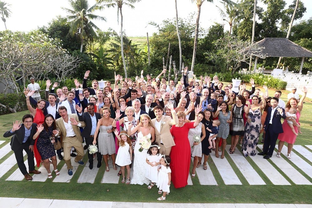 Real wedding: Katrien and Jonathan's vintage-chic, outdoor wedding in Bali