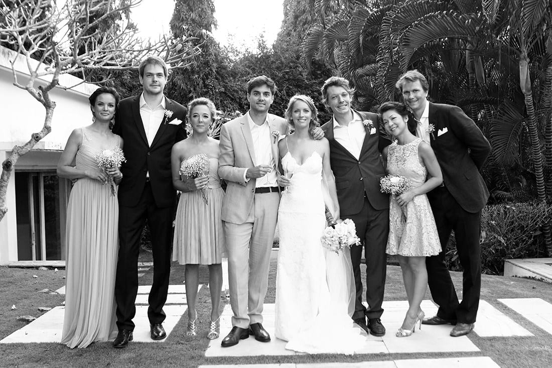 Real wedding: Katrien and Jonathan's vintage-chic, outdoor wedding in Bali