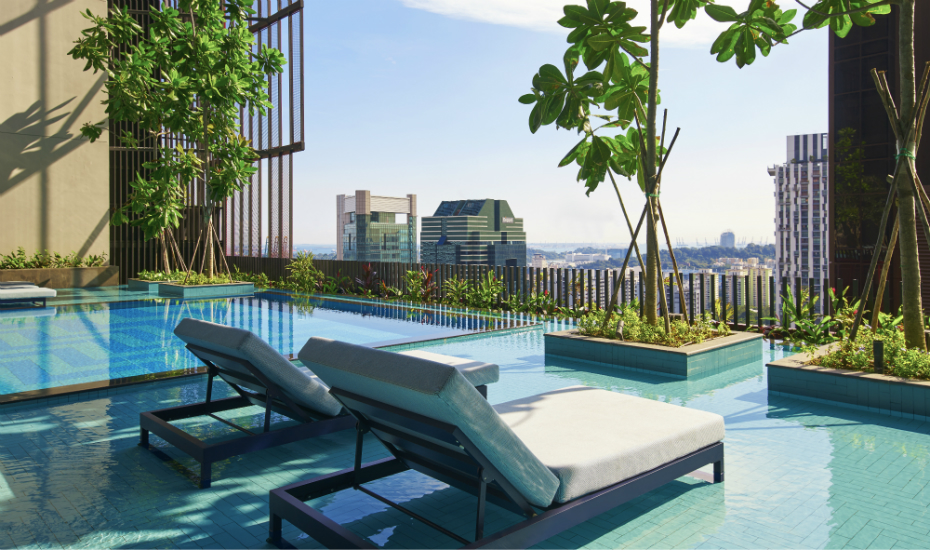 Oasia Hotel Downtown | best hotel swimming pools in Singapore