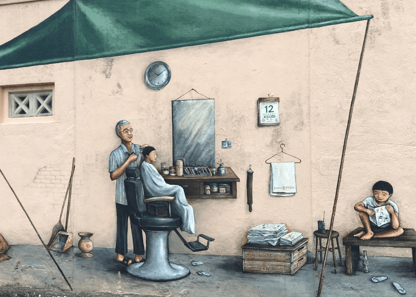 Murals at Everton Park