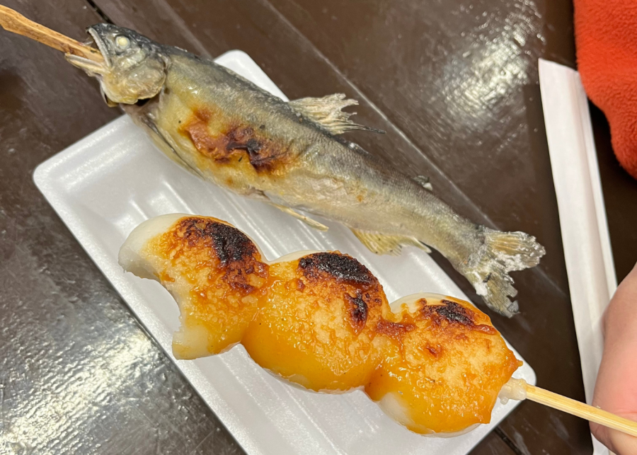 tokushima city japan fish and mochi