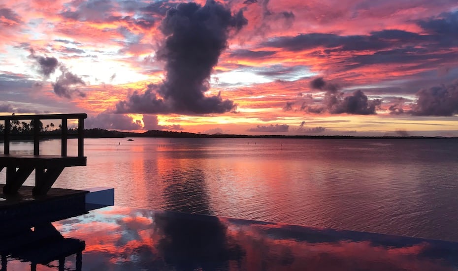 The stunning sunset view from The Residence Bintan