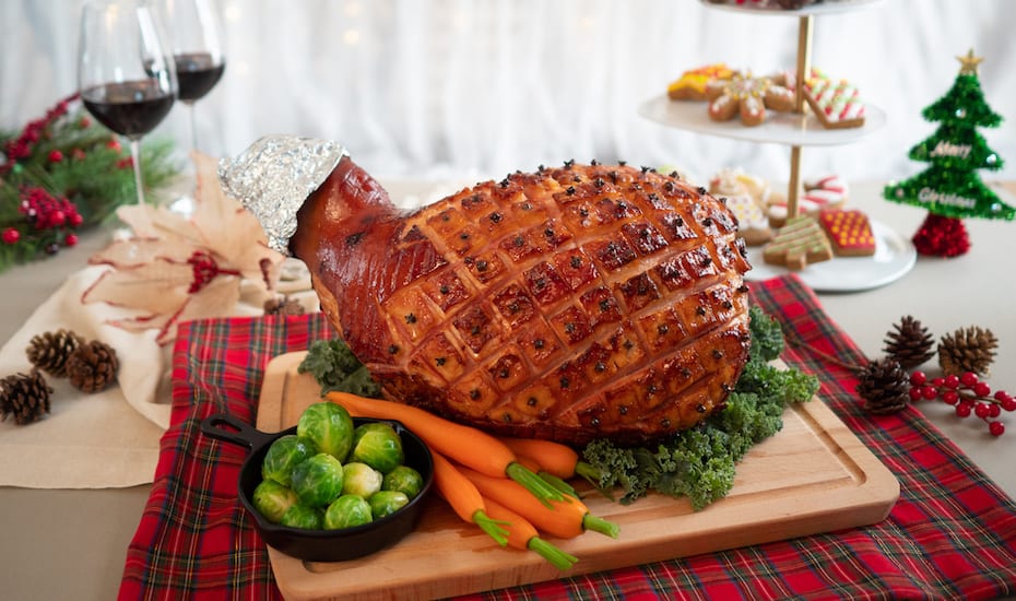 Christmas ham at Sky 22's festive buffet at Courtyard by Marriott Novena