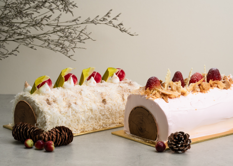 christmas desserts singapore 2024 | wildseed cafe log cake