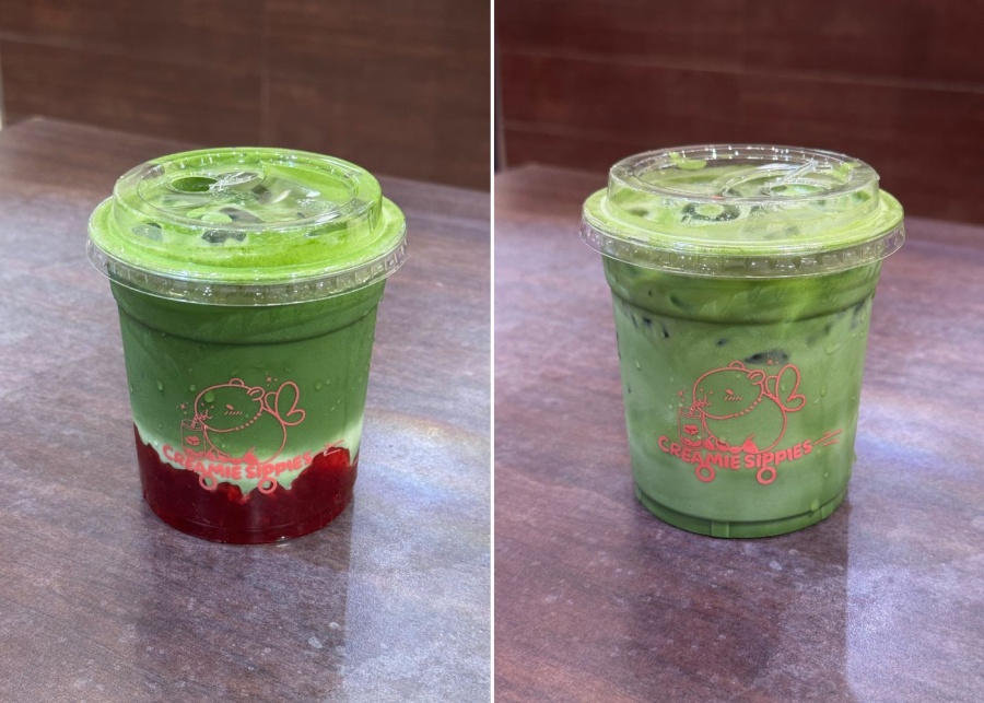 creamie sippies strawberry matcha
