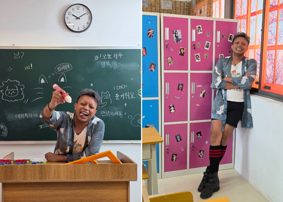 Knowing Brothers classroom set | iWan Idol Room in Singapore